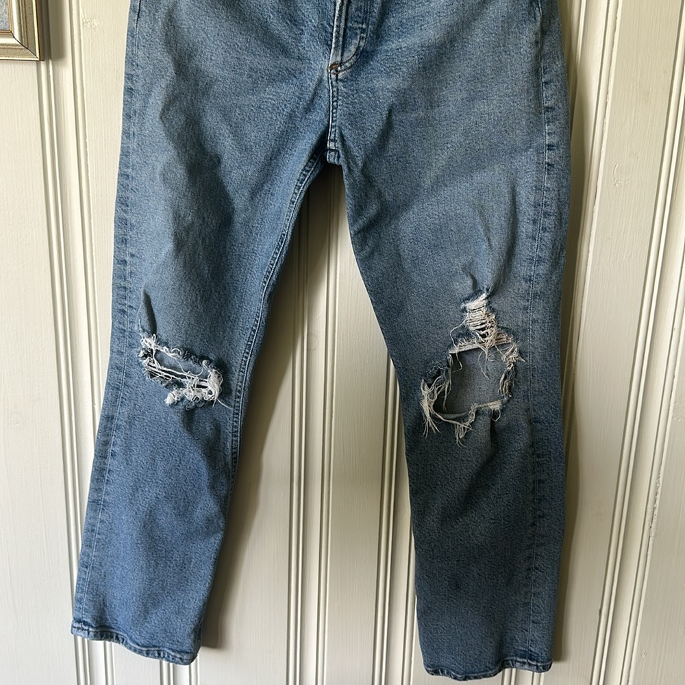 Agolde Riley High Rise Crop Jeans Size 27 - Picture 4 of 10